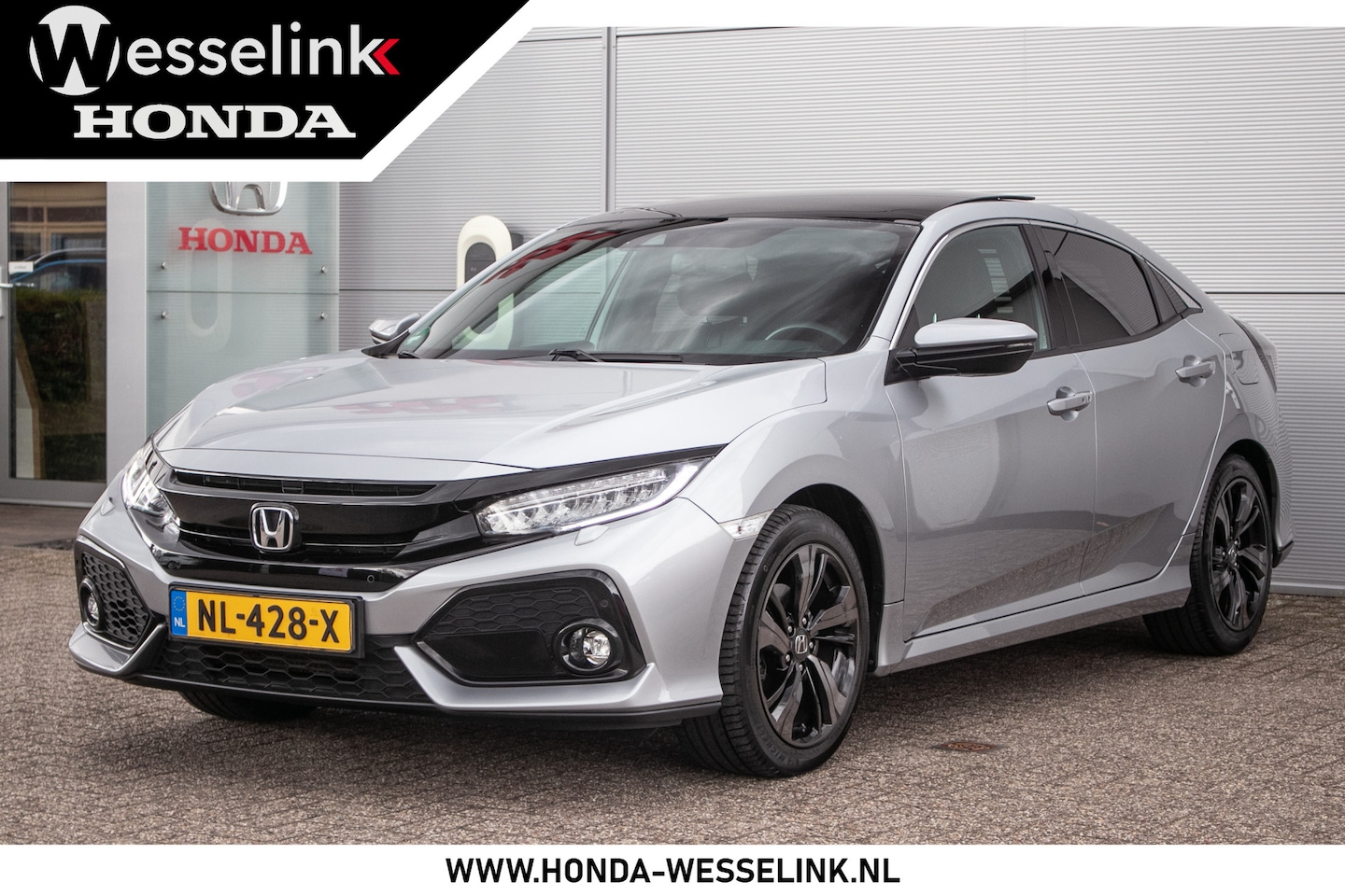 Honda Civic - 1.0 i-VTEC Premium - Leer | Schuif/kanteldak | Afn. Trekhaak - AutoWereld.nl