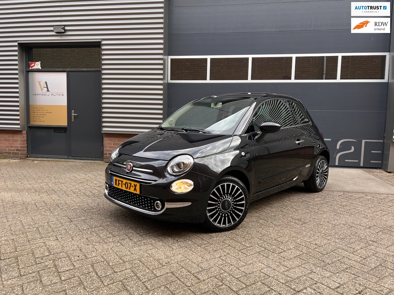 Fiat 500 - 1.2 Lounge Airco Cruise Carplay Rijklaar! - AutoWereld.nl