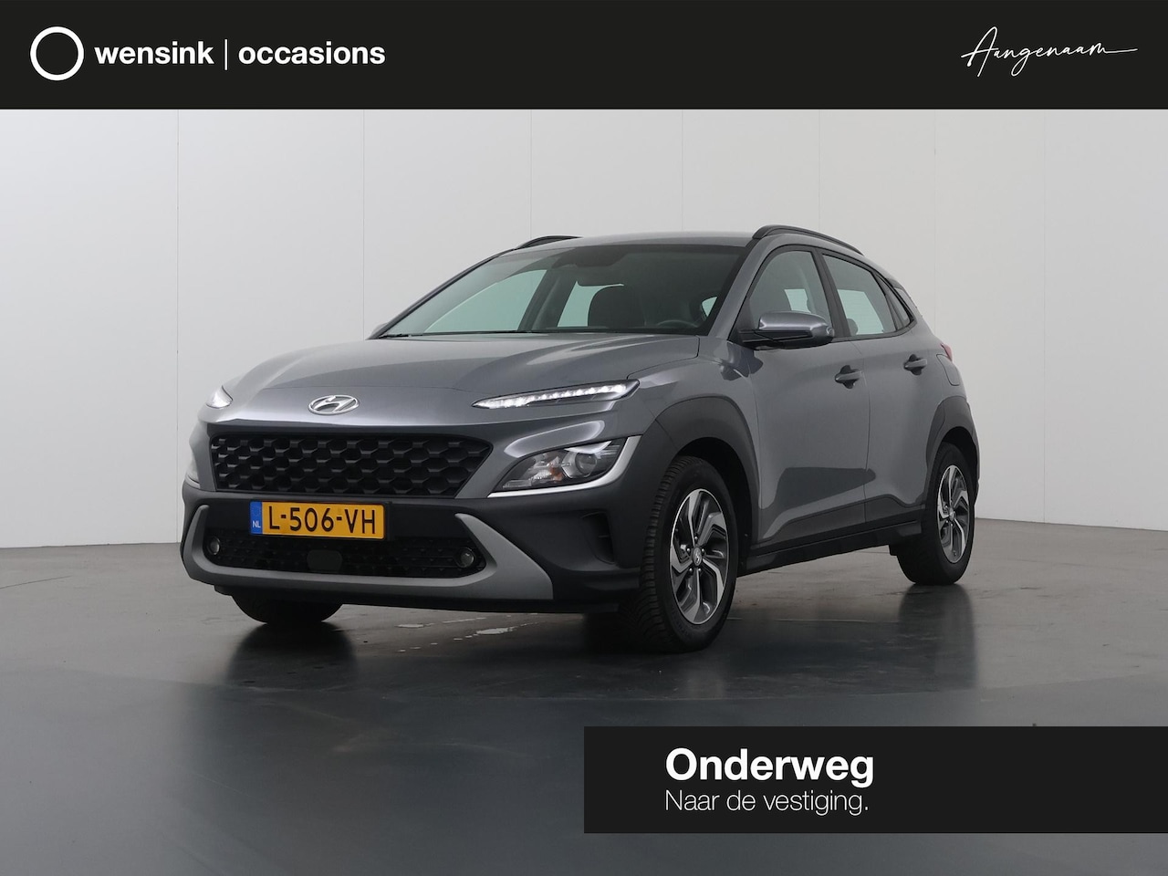 Hyundai Kona - 1.6 GDI HEV Comfort Smart | Trekhaak | Navigatie | Parkeercamera | Climate Control | Krell - AutoWereld.nl