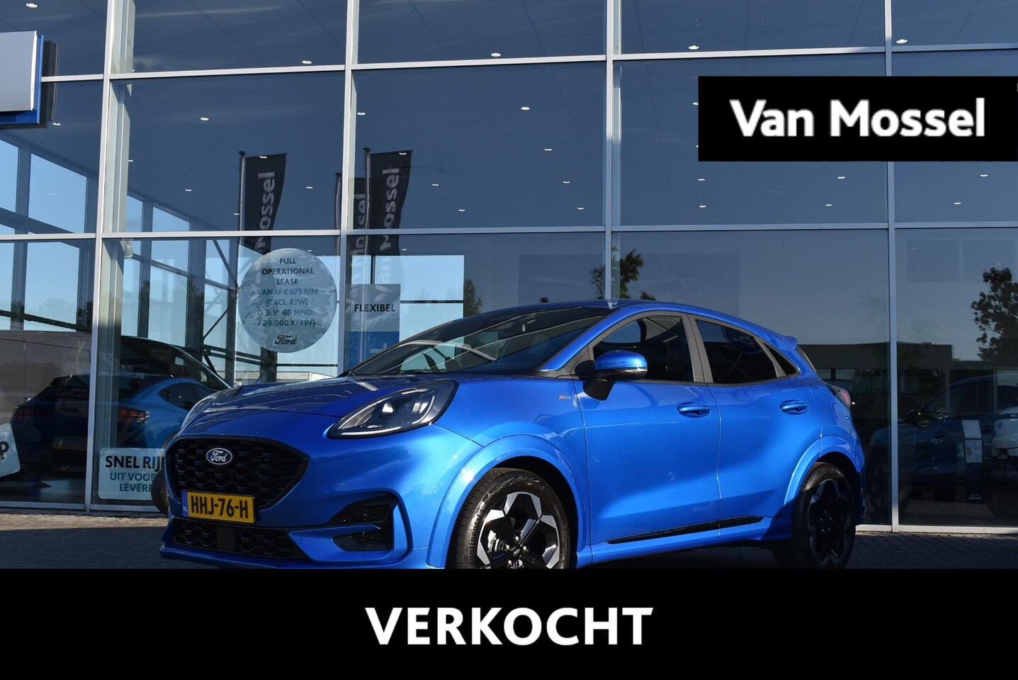 Ford Puma - 1.0 EcoBoost Hybrid ST-Line X | Unieke Kleur Dessert Island Blue | Lage KM-Stand | Incl. N - AutoWereld.nl