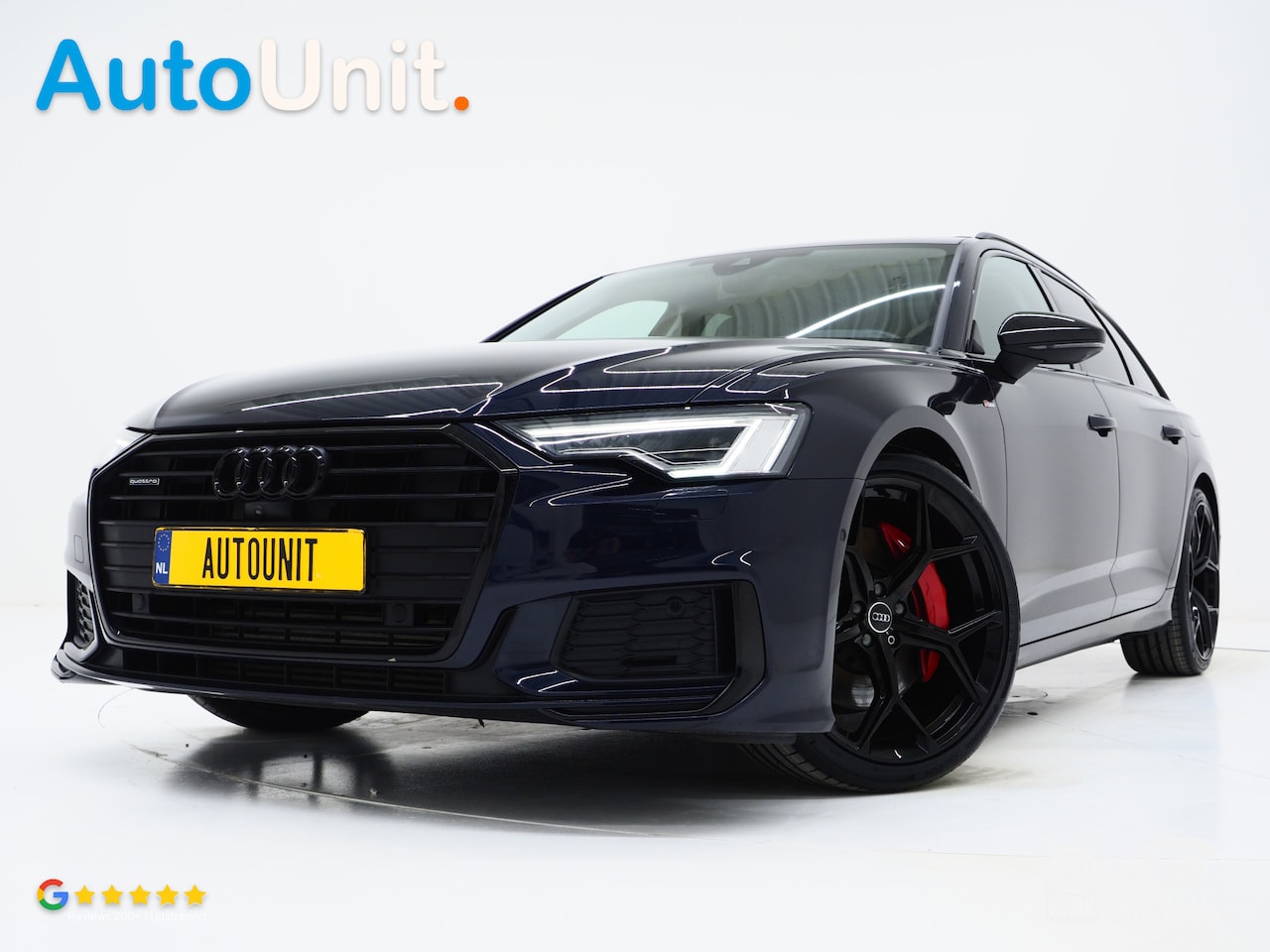 Audi A6 Avant - 55 TFSI e quattro Full Black | Panoramadak | B&O Audio | Trekhaak | HUD | Leder | Keyless - AutoWereld.nl
