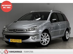 Peugeot 206 SW - 1.6-16V Quiksilver/ Clima/ Elek.Pakket/ C.V. Afstand/ 16''LMV/ Dakrail/ Multi-Stuur/ APK t