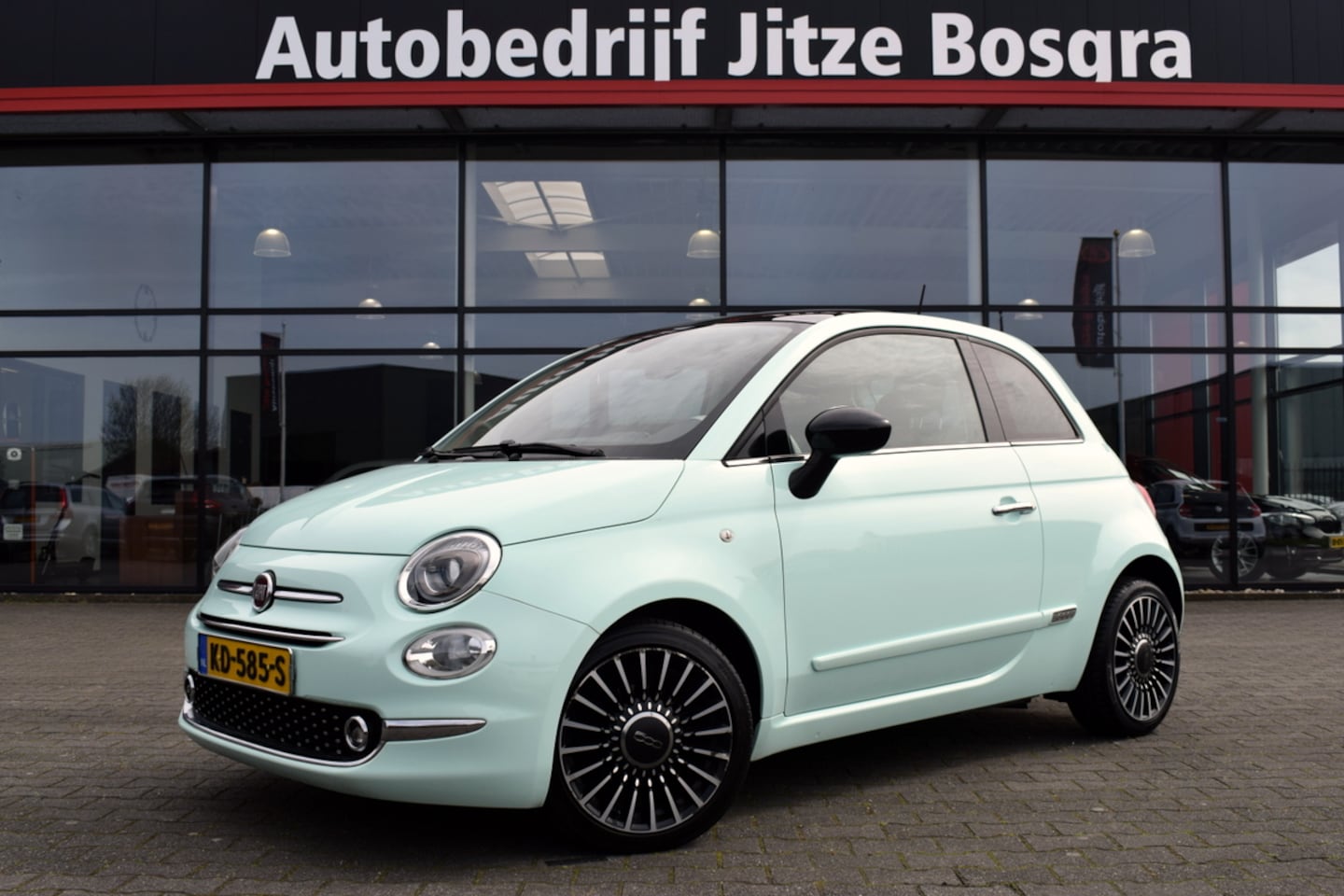 Fiat 500 - 0.9 TwinAir Turbo Lounge Panoramadak | ECC | Bruin Leder | Full Map Navi | Telefonie - AutoWereld.nl