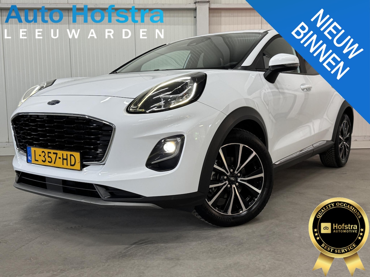 Ford Puma - 1.0 EcoBoost Hybrid Titanium 126 PK TURBO NAVI CARPLAY PDC LMV TREKHAAK - AutoWereld.nl