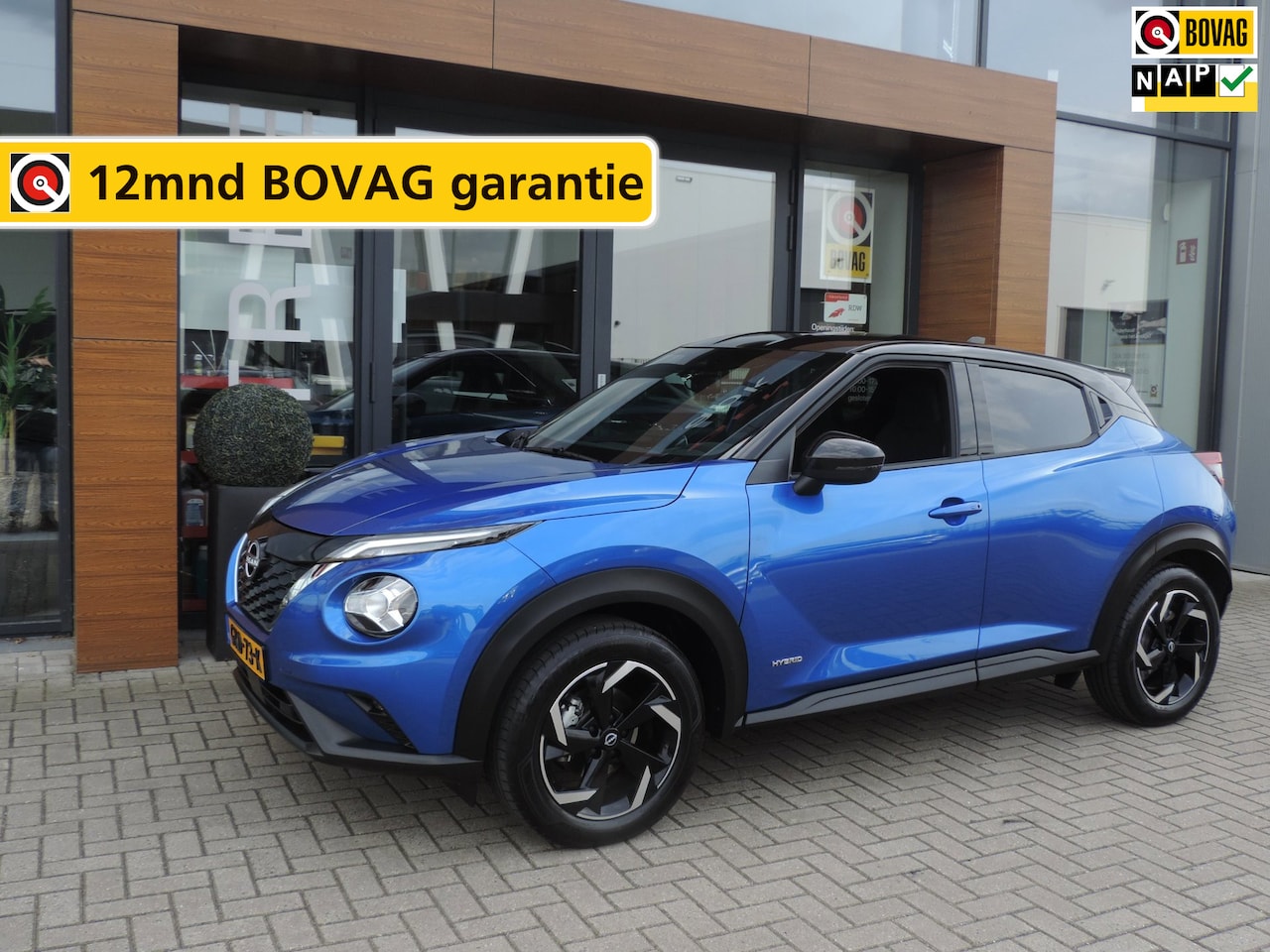 Nissan Juke - 1.6 Hybrid N-Connecta AUTOMAAT 26.000km | LED kopl | Stoel/stuurverw | Camera | Priv.glas - AutoWereld.nl