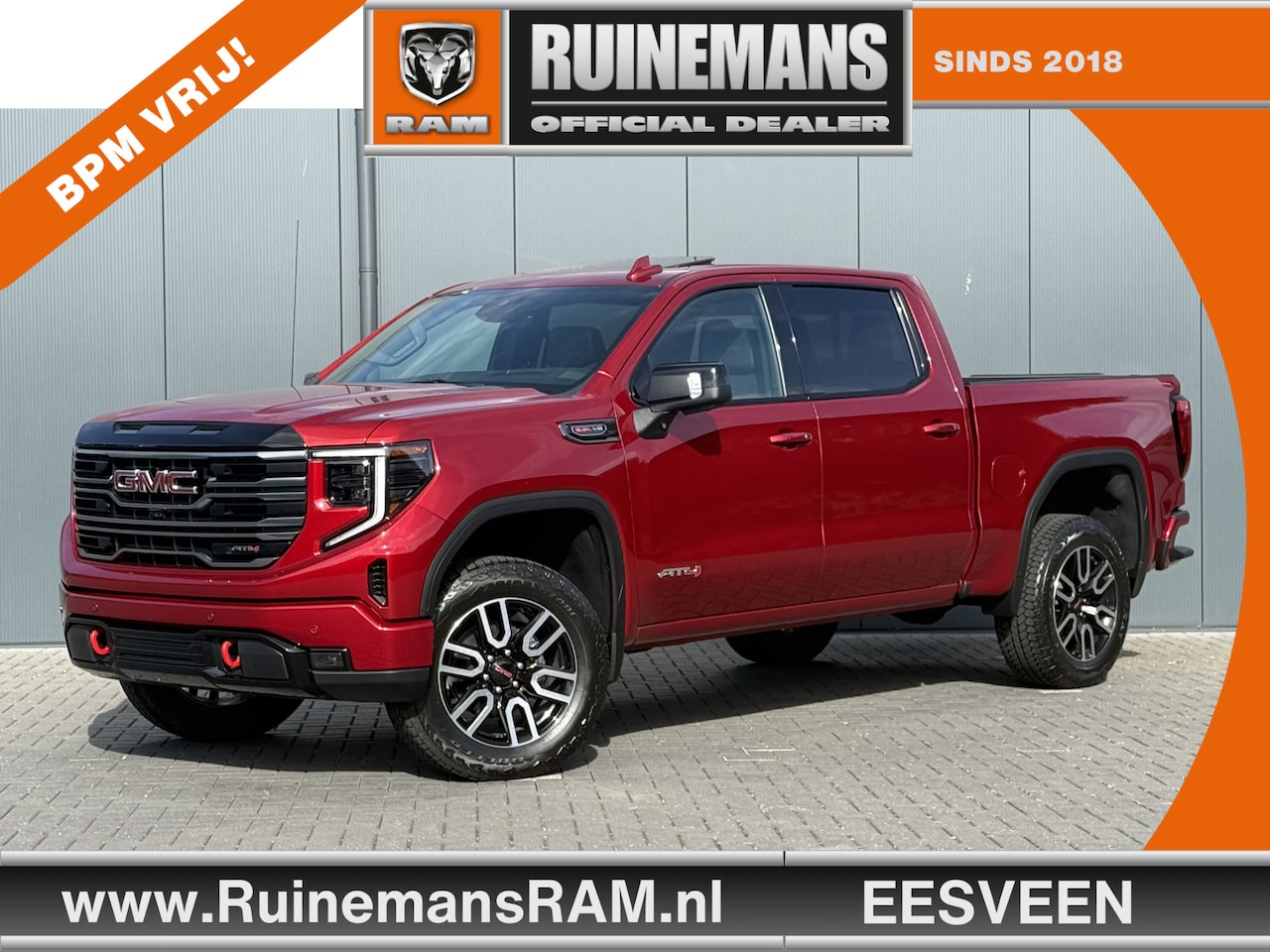 GMC Sierra - AT4 6.2L V8 420 PK / BPM VRIJ!! / VIRTUAL COCKPIT / HEAD UP / 360 CAMERA / BOSE / LEDER / - AutoWereld.nl