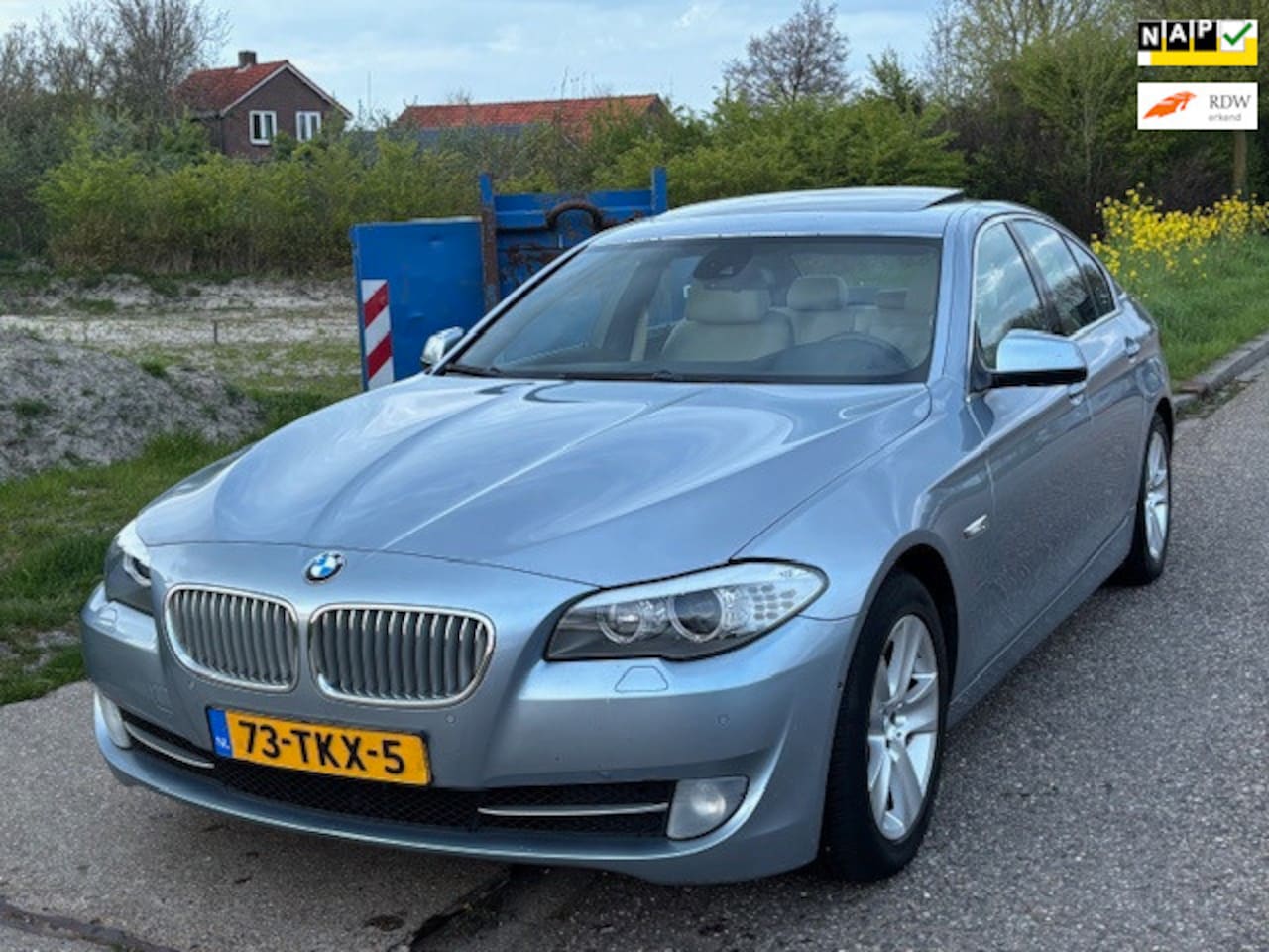 BMW 5-serie - 535i ActiveHybrid High Executive Aut. ECC Audio-Navi LMV 17" Bi-Xenon Leder Sportstoelen P - AutoWereld.nl