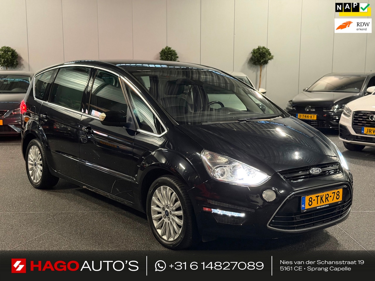 Ford S-Max - 1.6 EcoBoost Titanium XENON/NAVI/PANO/CRUISE/MEMORY/HALF-LEDER/TREKHAAK/CAMERA/PREMIUM-SOU - AutoWereld.nl