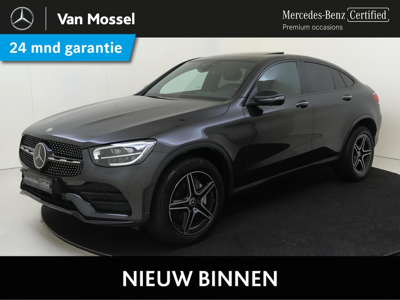 Mercedes-Benz GLC-klasse Coupé - 300e 4MATIC Business Solution AMG Schuif-kantel / Keyless / Memory Seats / 360 Camera / Ni - AutoWereld.nl