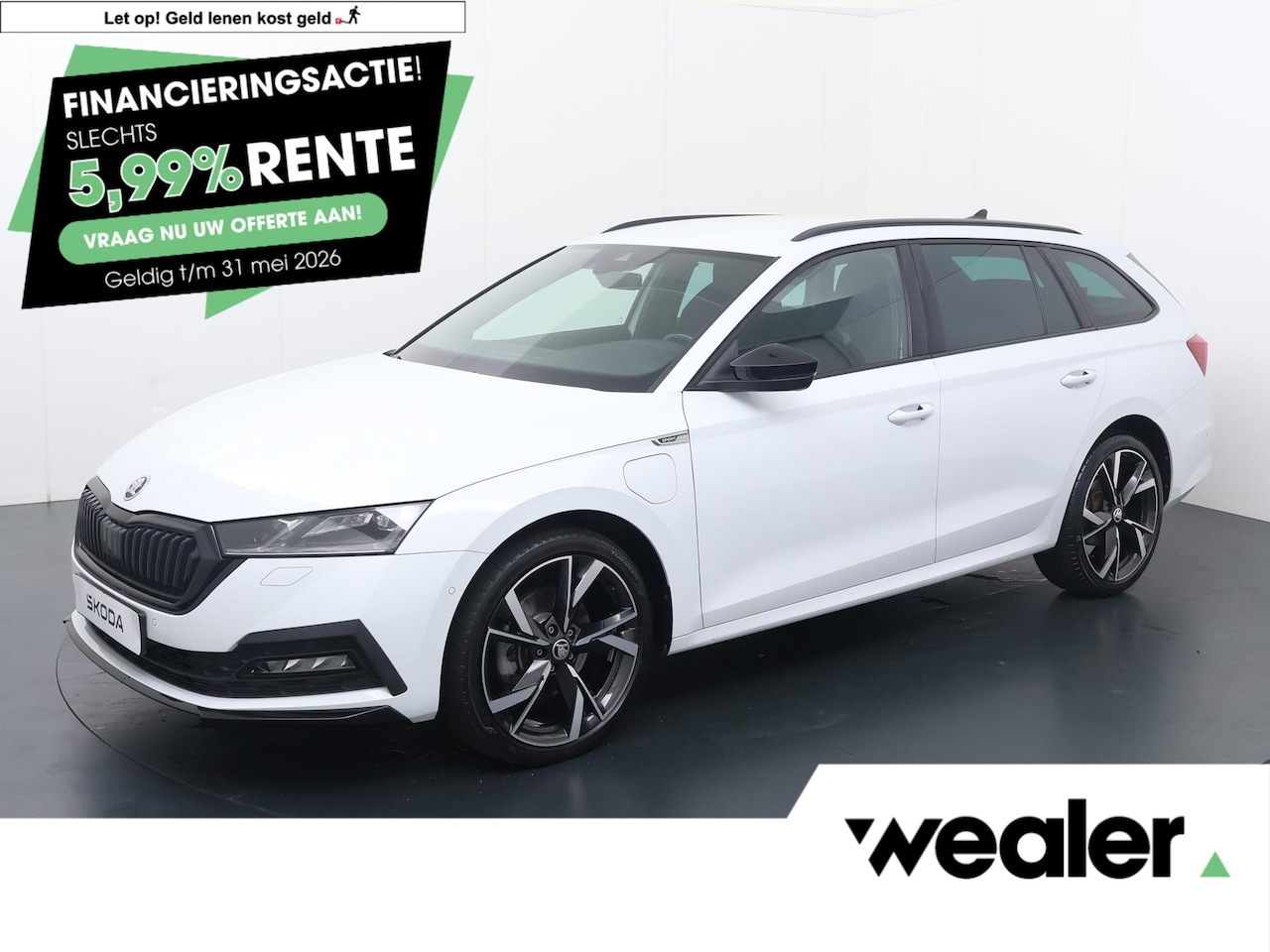 Skoda Octavia Combi - 1.4 TSI iV PHEV Sportline Business | 204 PK | SoH 97% |  Automaat | Climate control | Stoe - AutoWereld.nl