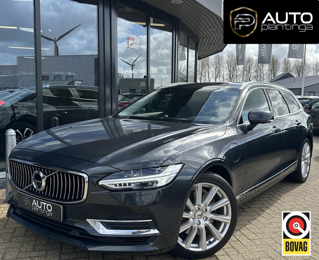 Volvo V90 - 2.0 T8 AWD Inscription | DEALERONDERHOUDEN | 1e Eigenaar | 20" | B&W Audio | PANO | Trekha - AutoWereld.nl