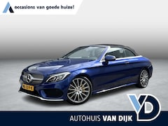 Mercedes-Benz C-klasse Cabrio - 180 Ambition AMG | NL Auto/Leder/Navi/Clima/Cruise/19"/Nek-Stoelverwarming