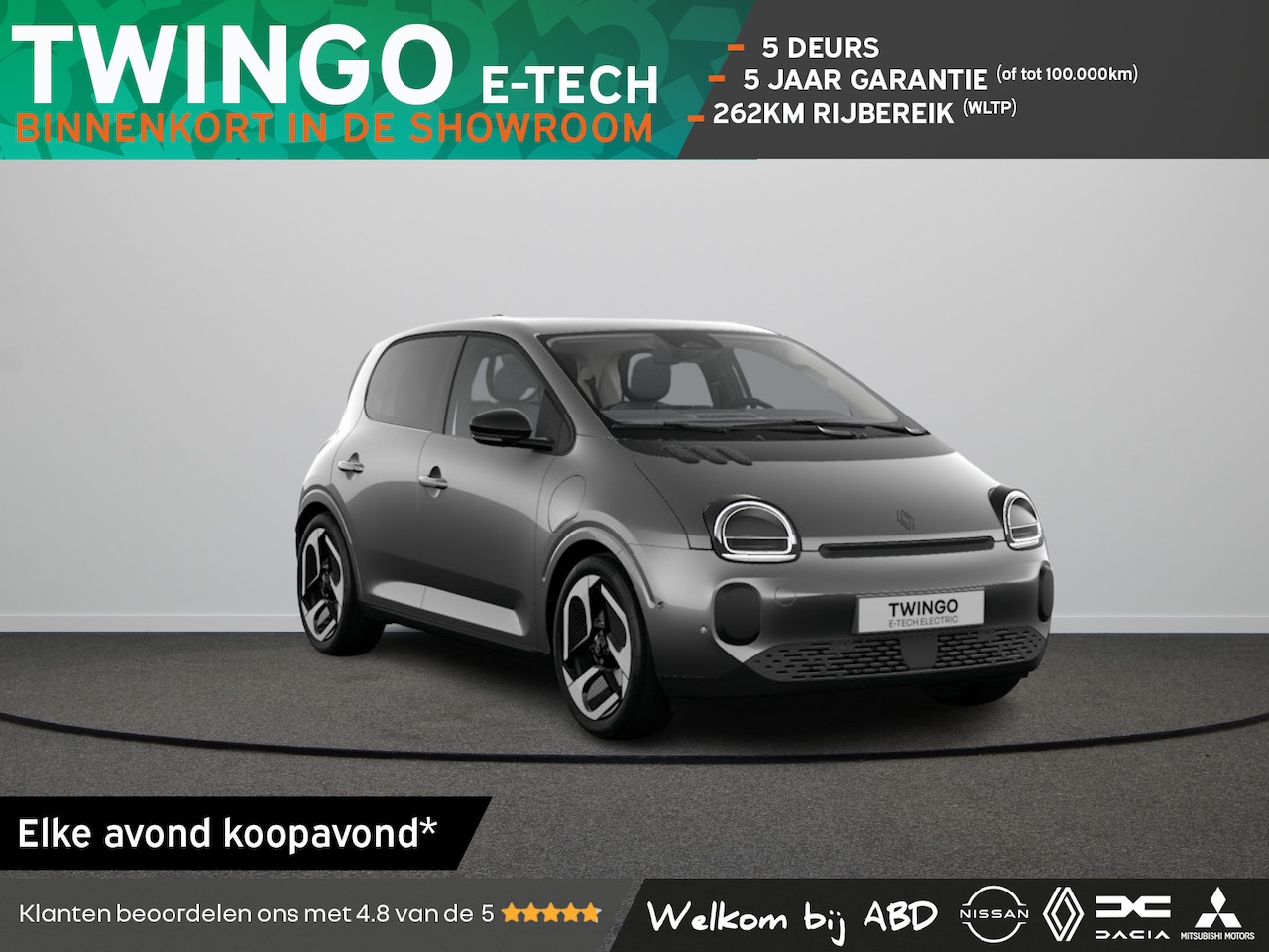 Renault Twingo - Techno Urban range | 18" lichtmetalen velgen 'Reverso noir diamantée' | Achteruitrijcamera - AutoWereld.nl