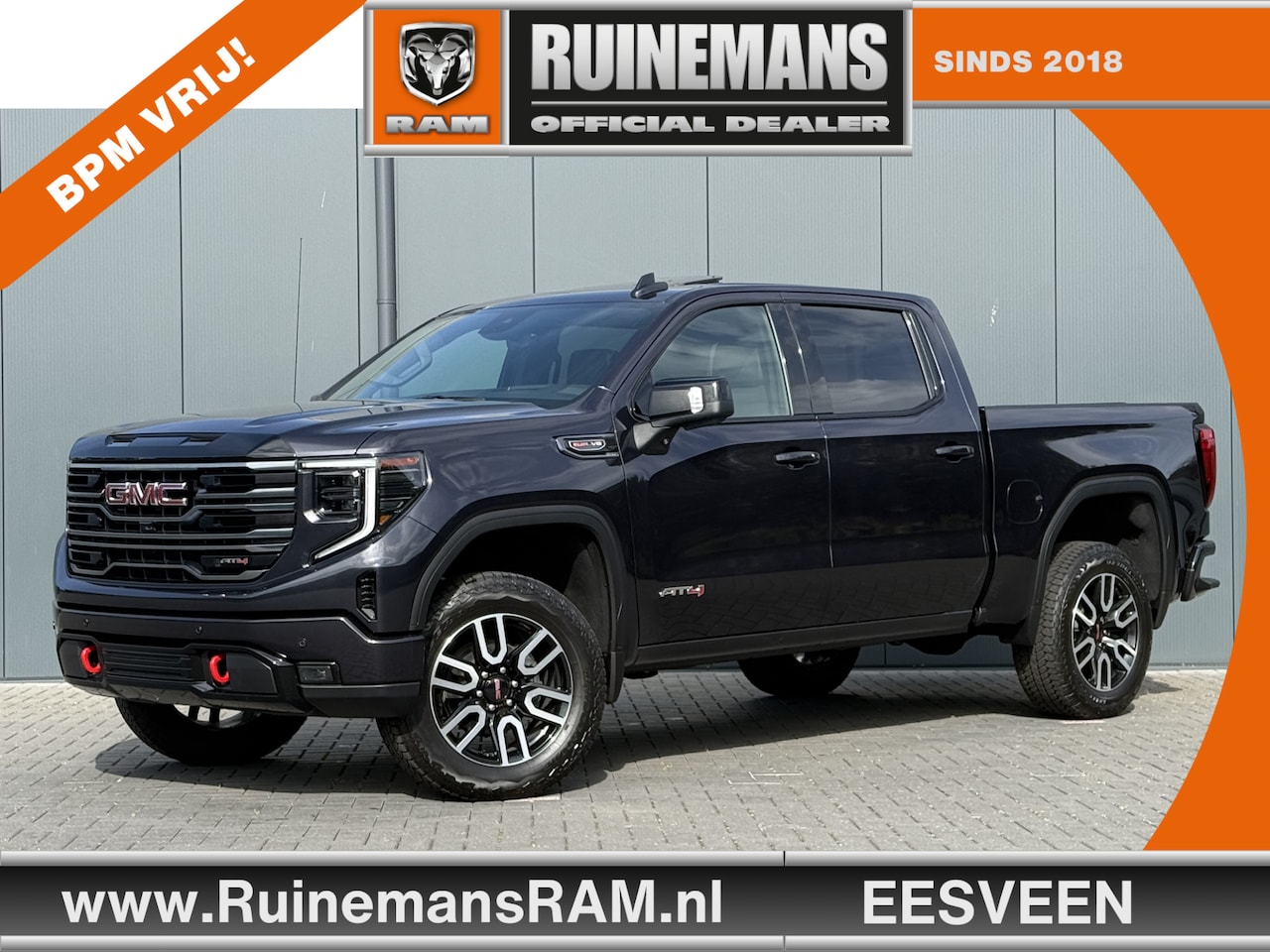 GMC Sierra - AT4 6.2L V8 420 PK / BPM VRIJ!! / VIRTUAL COCKPIT / HEAD UP / 360 CAMERA / BOSE / LEDER / - AutoWereld.nl