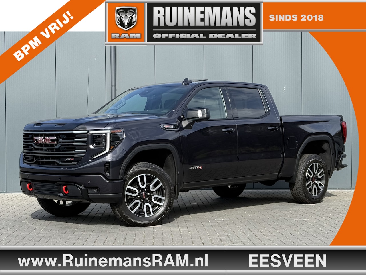 GMC Sierra - AT4 6.2L V8 420 PK / BPM VRIJ!! / VIRTUAL COCKPIT / HEAD UP / 360 CAMERA / BOSE / LEDER / - AutoWereld.nl