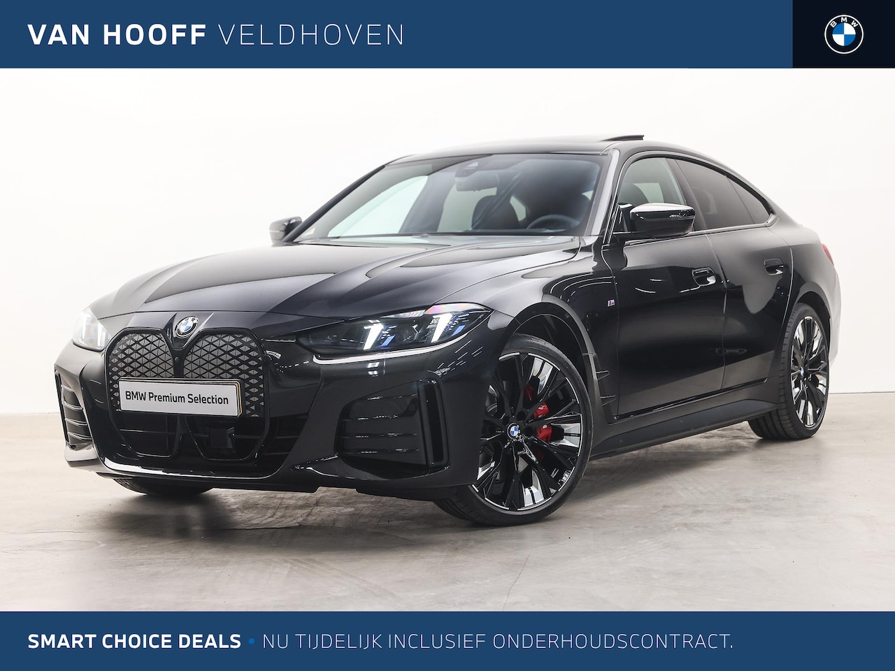BMW i4 - eDrive40 High Executive M Sport / Schuif-kanteldak / M Adaptief onderstel / Adaptieve LED - AutoWereld.nl