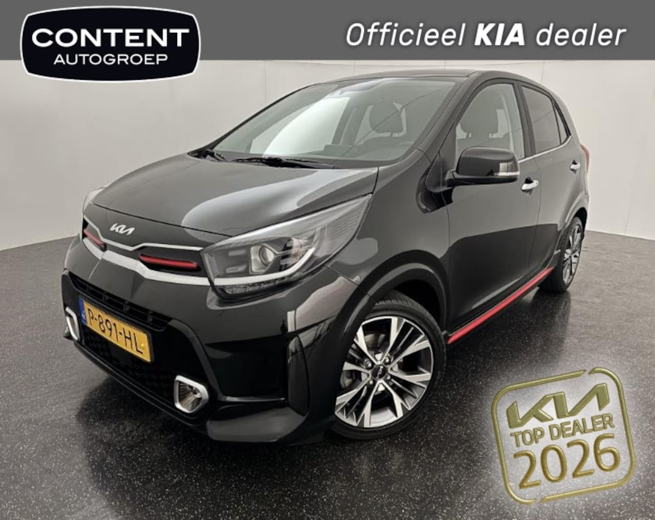Kia Picanto - 1.0 T-GDi 100pk 5-zits GT-Line | Schuif-/kanteldak | Uniek! | Dealeronderhouden! - AutoWereld.nl