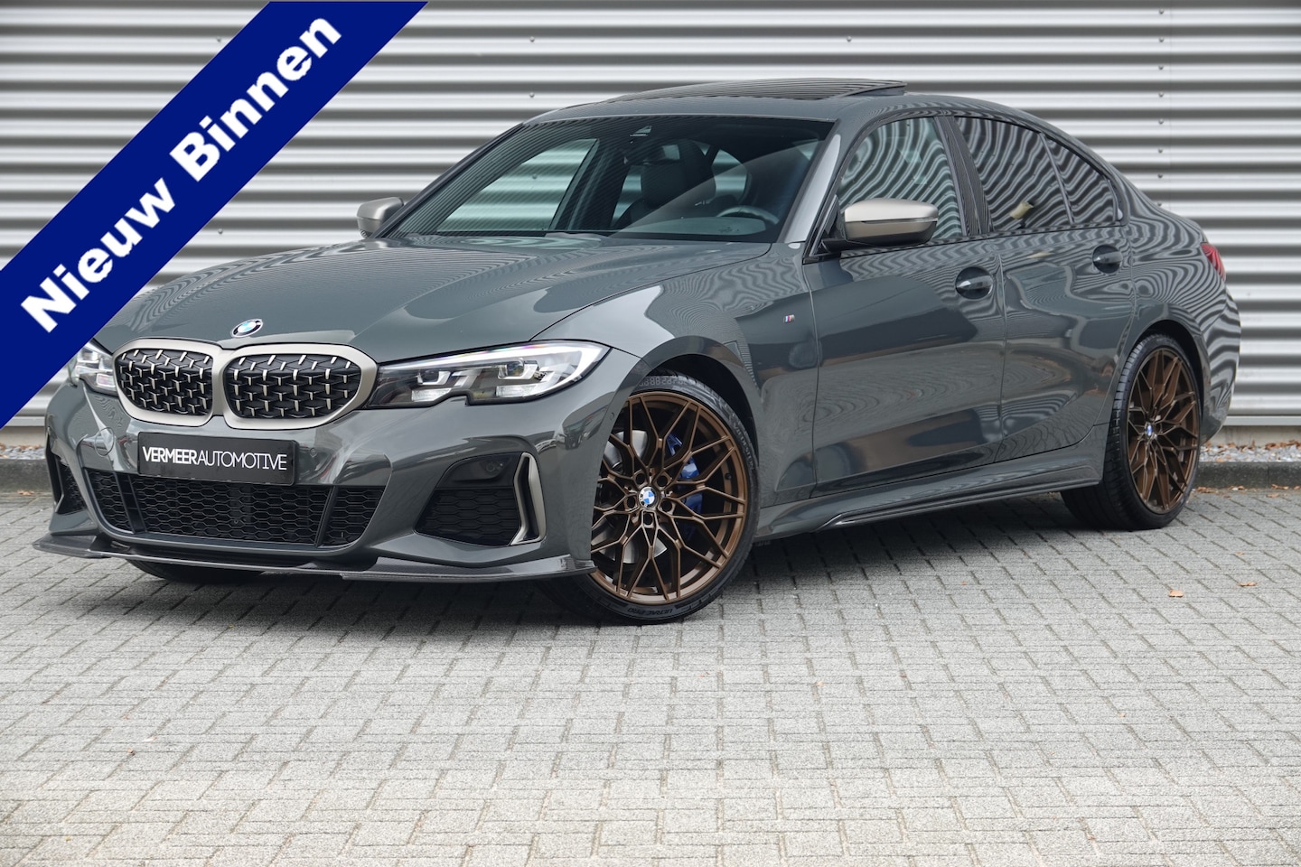BMW 3-serie - M340i xDrive High Executive Edition | Schuifdak | Dravitgrau | Carbon | - AutoWereld.nl