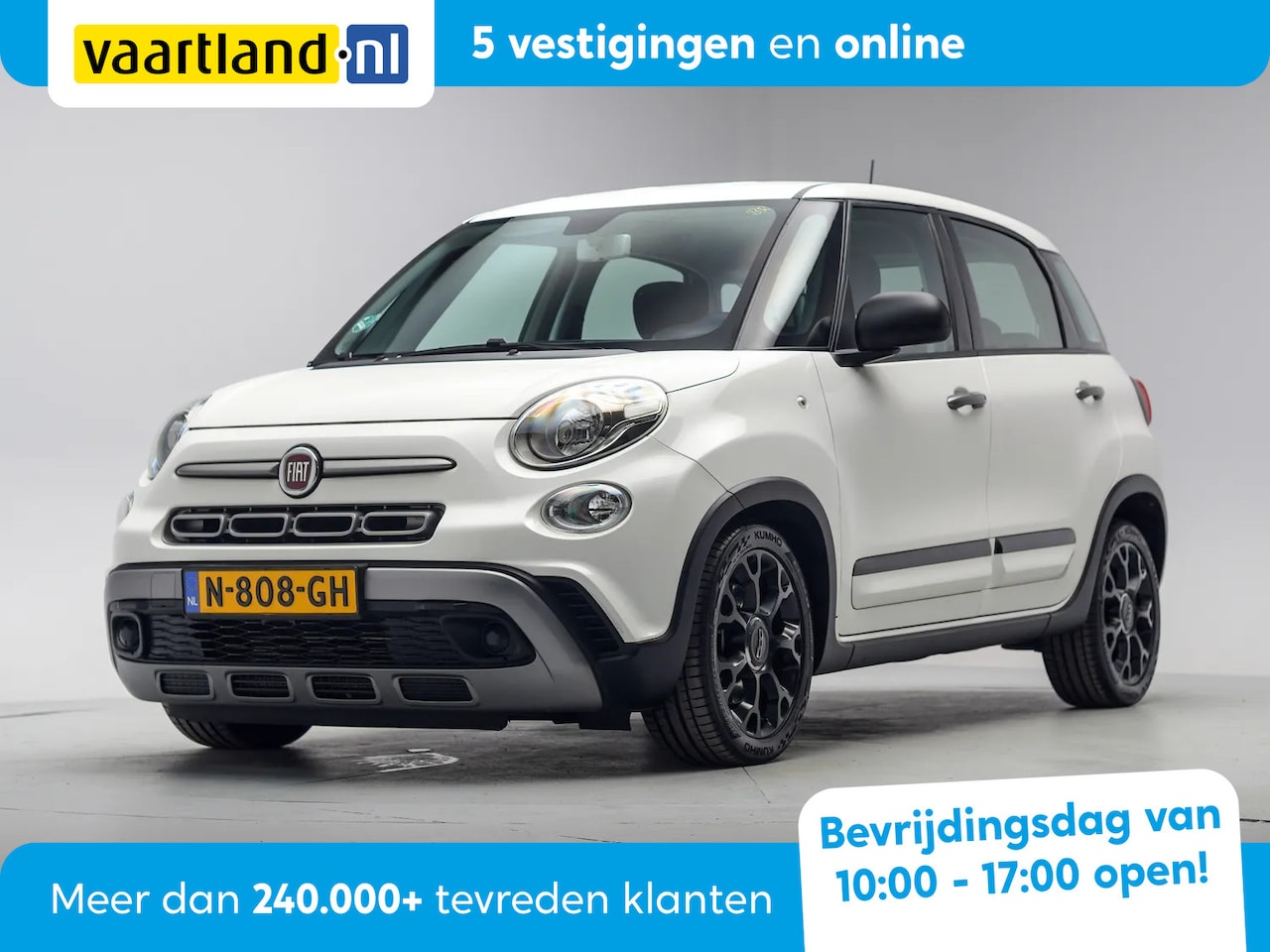 Fiat 500 L - 1.4-T-Jet Cross 120 pk [ Multimedia Cruise control Airco ] - AutoWereld.nl