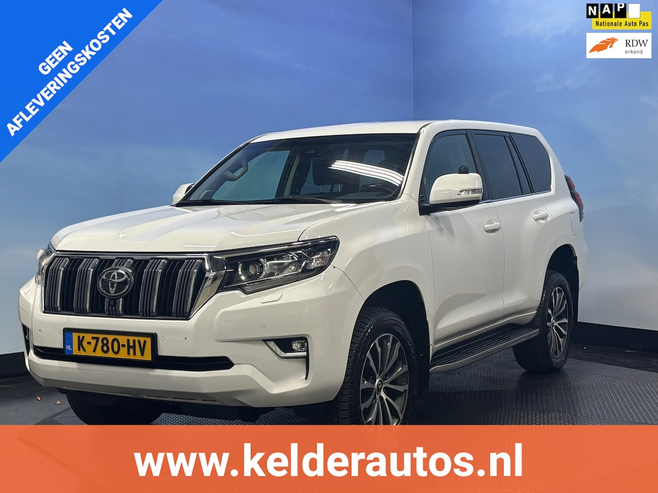 Toyota Land Cruiser - 2.8 D-4D Professional 5p. Luchtvering,Camera, Stoel koeling/Verwarming, Leder, - AutoWereld.nl