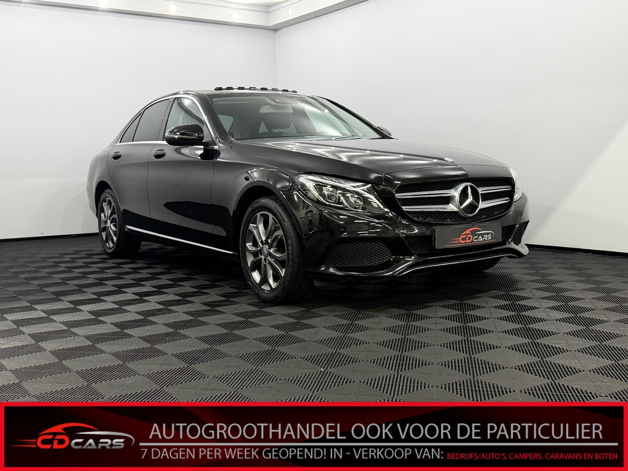 Mercedes-Benz C-klasse - 200 Prestige Schuifdak, Camera, Half leder, Navi, Keyless start, Stoelverwarming, Rijstroo - AutoWereld.nl