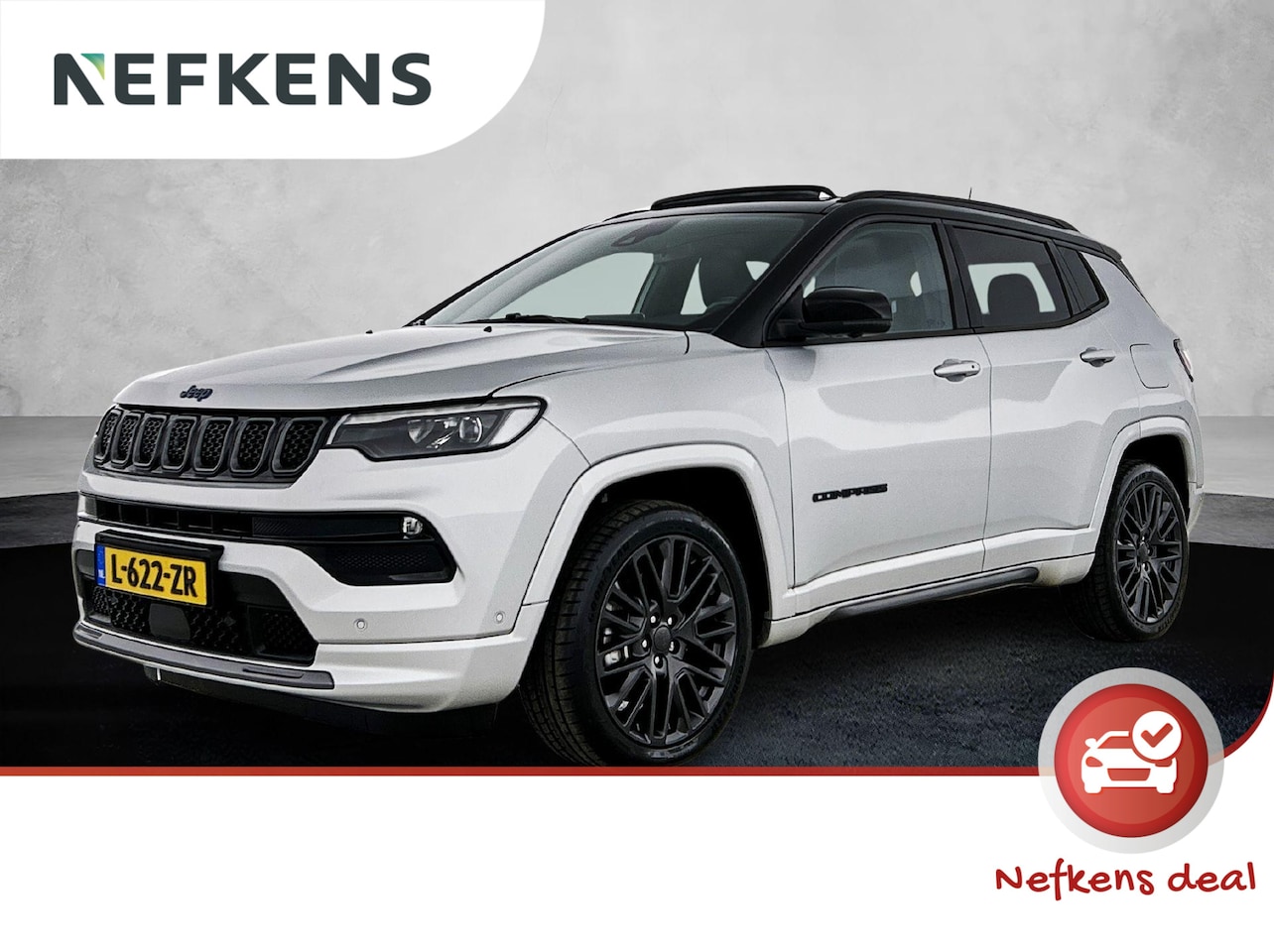 Jeep Compass - 4xe Plug-in Hybrid Electric S 240pk Automaat | 1ste Eigenaar | Schuif-/Kanteldak | 360 Cam - AutoWereld.nl
