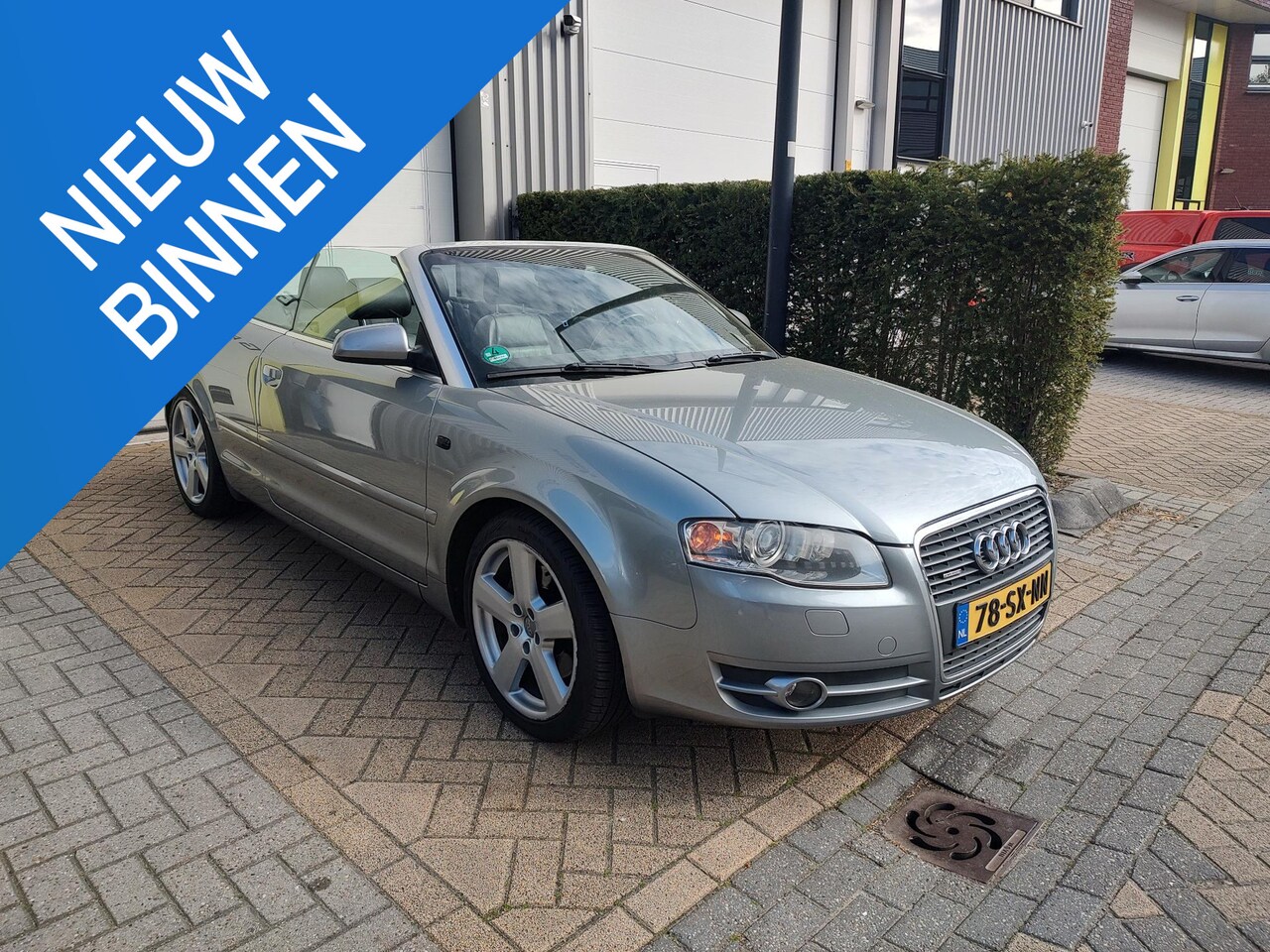 Audi A4 Cabriolet - 3.2 FSI quattro Pro Line Trekhaak nieuwe apk - AutoWereld.nl