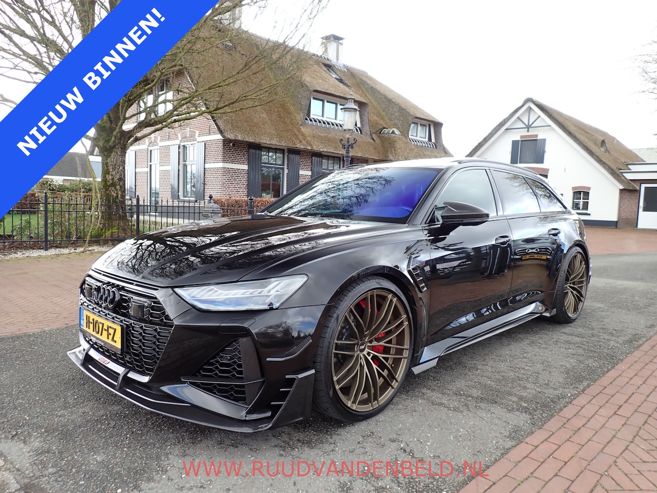 Audi RS6 - RS6-R ABT QUATTRO 800PK AKRAPOVIC + EVENTURI PANODAK/KERAMISCH/B&O/STOELVENT/360* - AutoWereld.nl