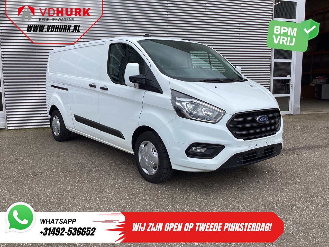Ford Transit Custom - 2.0 TDCI 130 pk Aut. L2 2x Schuifdeur/ Standkachel/ Stoelverw./ Carplay/ Airco/ Cruise/ PD - AutoWereld.nl