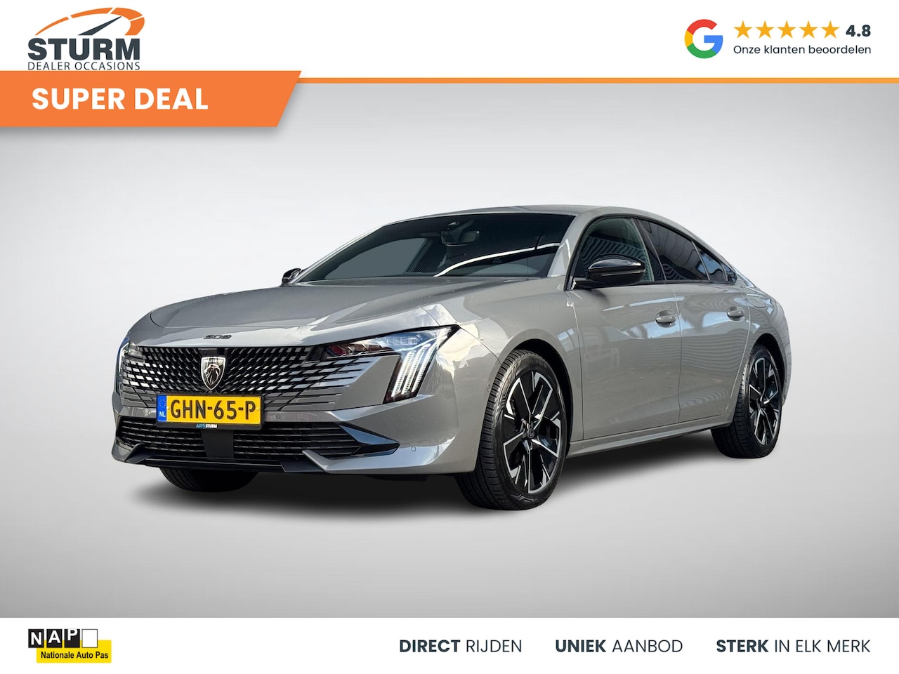 Peugeot 508 - 1.6 HYbrid 180 GT NL-Auto, Nieuwstaat incl. Afneembare Trekhaak! - AutoWereld.nl