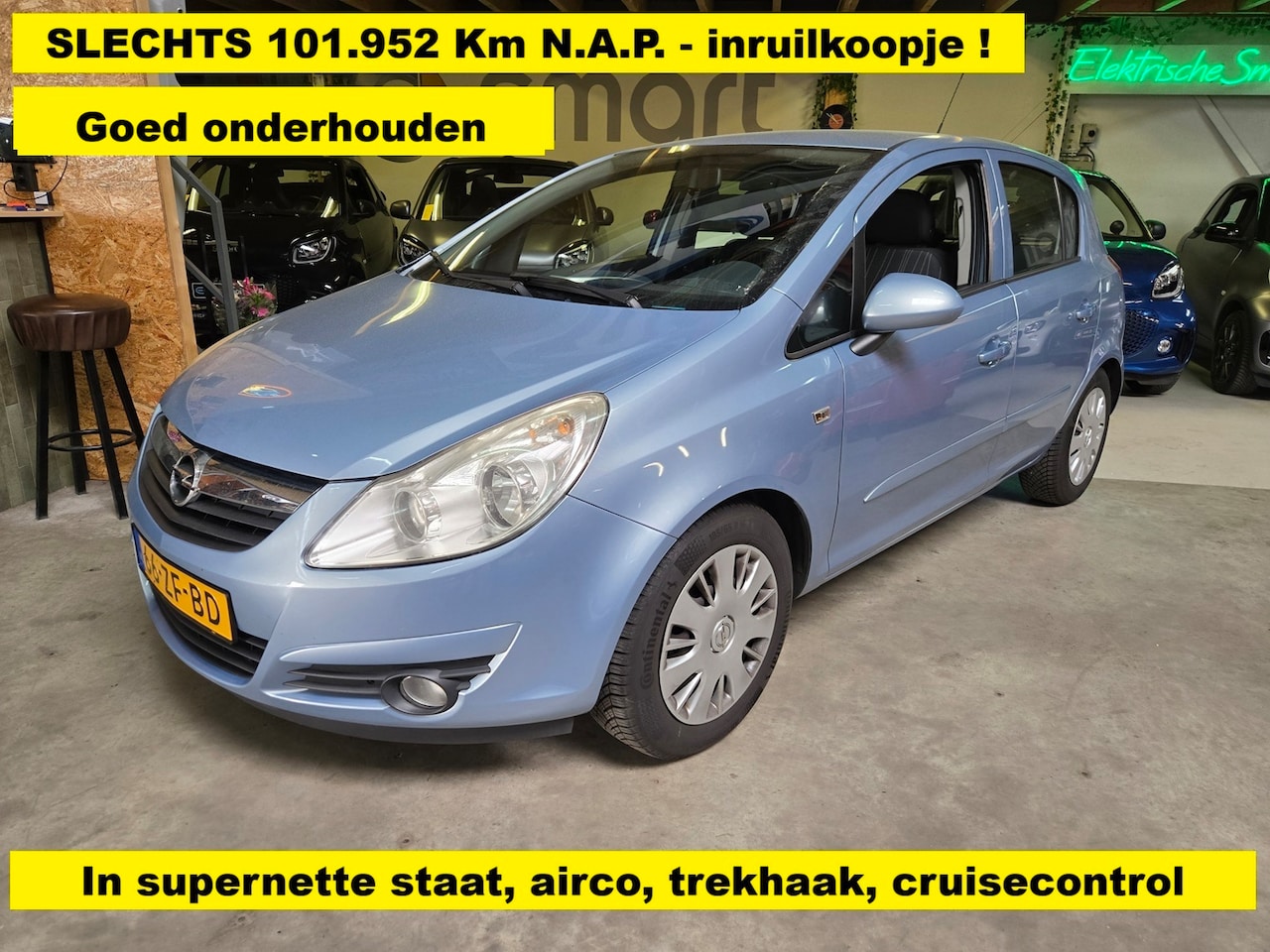 Opel Corsa - 1.4-16V Enjoy - super nette staat - Airco - Cruisecontrol - Trekhaak - 101.952 N.A.P. - AutoWereld.nl