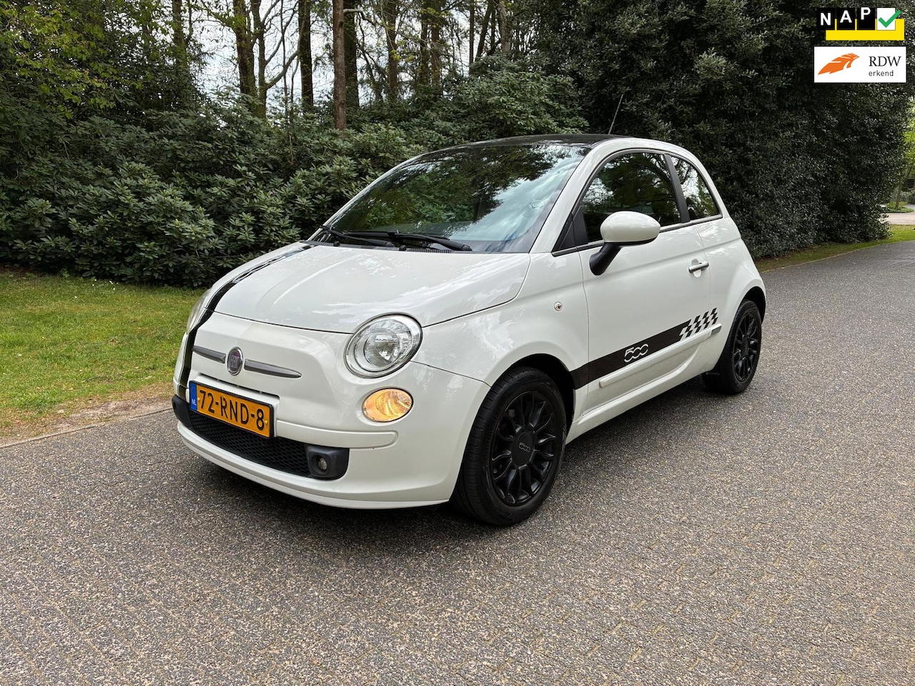 Fiat 500 - 0.9 TwinAir Airco / Half leder / LMV / nwe koppeling - AutoWereld.nl