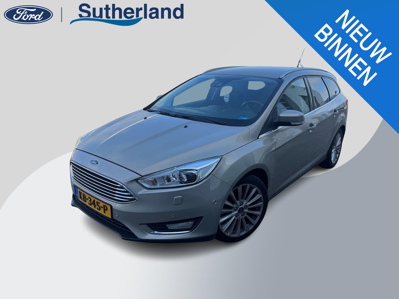 Ford Focus Wagon - 1.0 Titanium 125pk | Half leder | Winterpack | Xenon | Trekhaak afneembaar - AutoWereld.nl