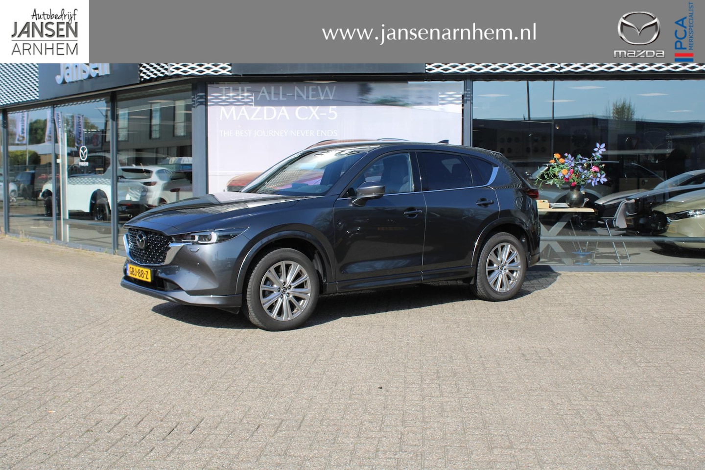 Mazda CX-5 - 2.0 e-SkyActiv-G M Hybrid 165 Takumi , Automaat, Trekhaak, Leer, 19 inch LMV, 360 View, NA - AutoWereld.nl