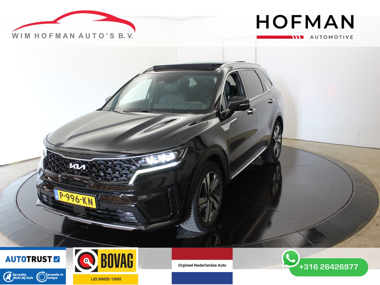 Kia Sorento - 1.6 T-GDI Hybrid Executive 7pers Trekhaak Panodak Vol Leder Camera EL aKlep - AutoWereld.nl