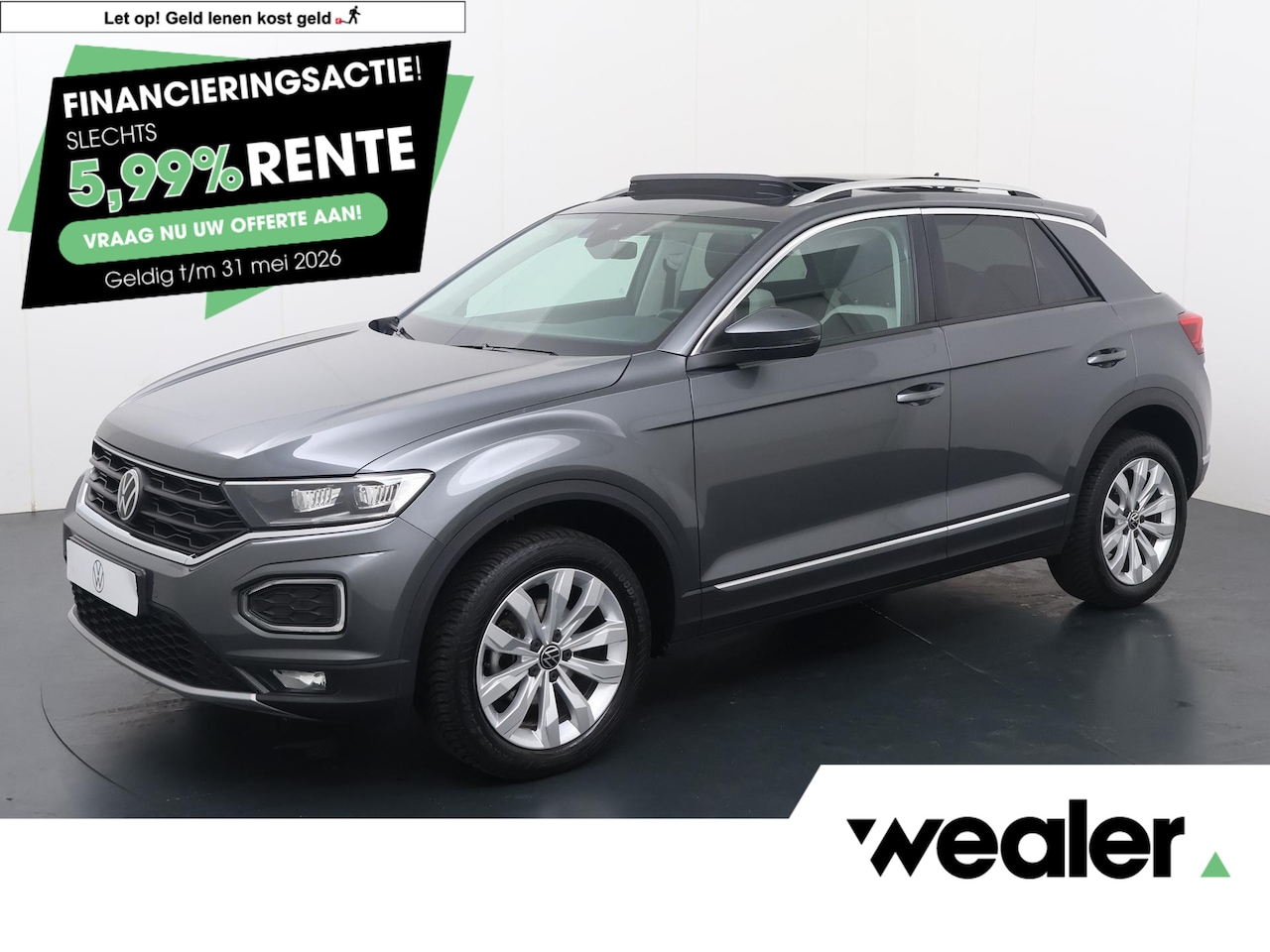 Volkswagen T-Roc - 1.5 TSI Sport | 150 PK | Automaat | Panoramadak | Navigatiesysteem | - AutoWereld.nl