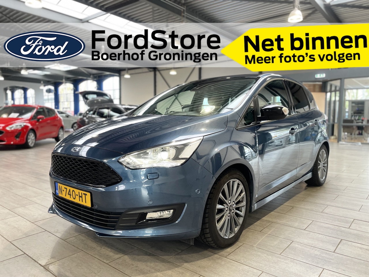 Ford C-Max - 1.5 EcoBoost 150 pk Sport | Trekhaak | Winter Pack | Camera | Xenon | 4 seiz. banden | App - AutoWereld.nl