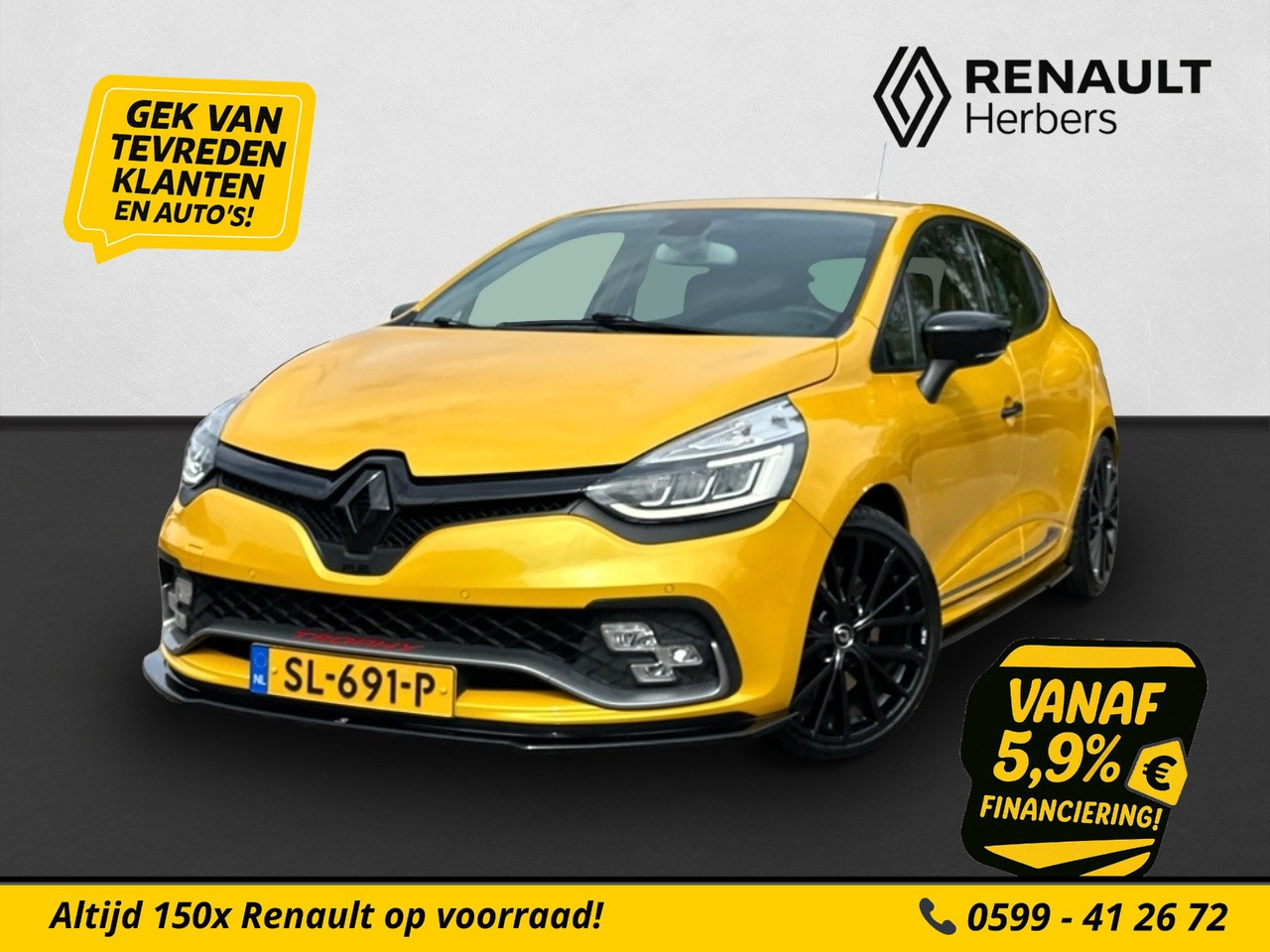 Renault Clio - 1.6 Turbo R.S. Trophy AKRA / CRUISE / MAXTON / CAMERA / VOL-LEDER - AutoWereld.nl