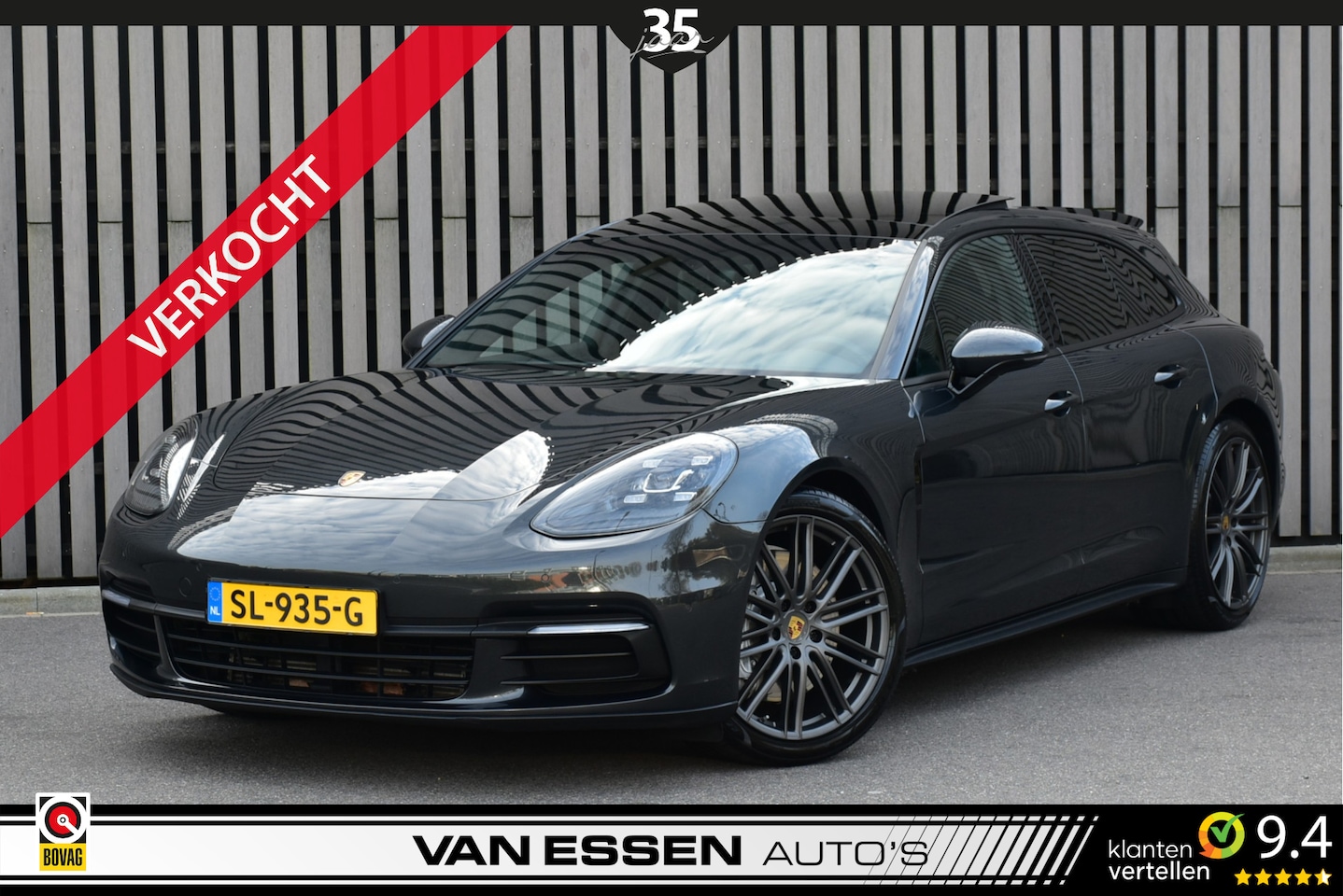 Porsche Panamera Sport Turismo - 3.0 4 Pano Navigatie Carplay Leder Stoelverw. Sportuitlaat NL-Auto!!! - AutoWereld.nl