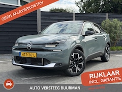 Citroën Ë-C4 - Max Extended Range 54 kWh 156PK Automaat Navigatie, Achteruitrijcamera, Keyless, Adaptieve