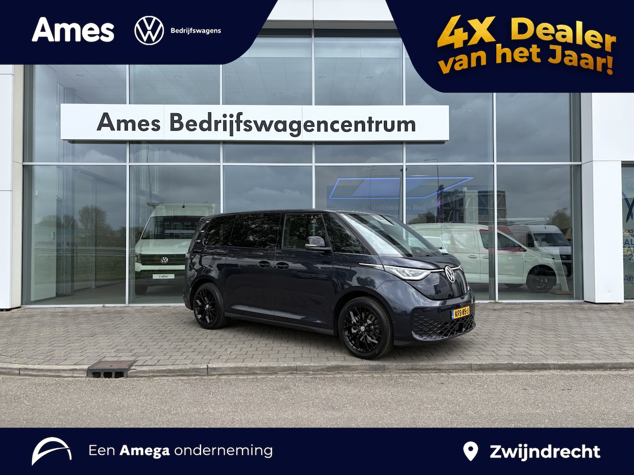 Volkswagen ID. Buzz - Pro Bulli Limited 286 PK | 79 kWh | 5 Zits | Trekhaak | 20" Velgen | Navigatie - AutoWereld.nl
