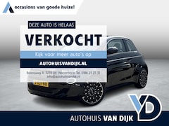 Fiat 500 - 3+1 La Prima 42 kWh | Leder/Navi/Camera/Adapt.Cruise/Clima/Stoelverwarming/17" All Season