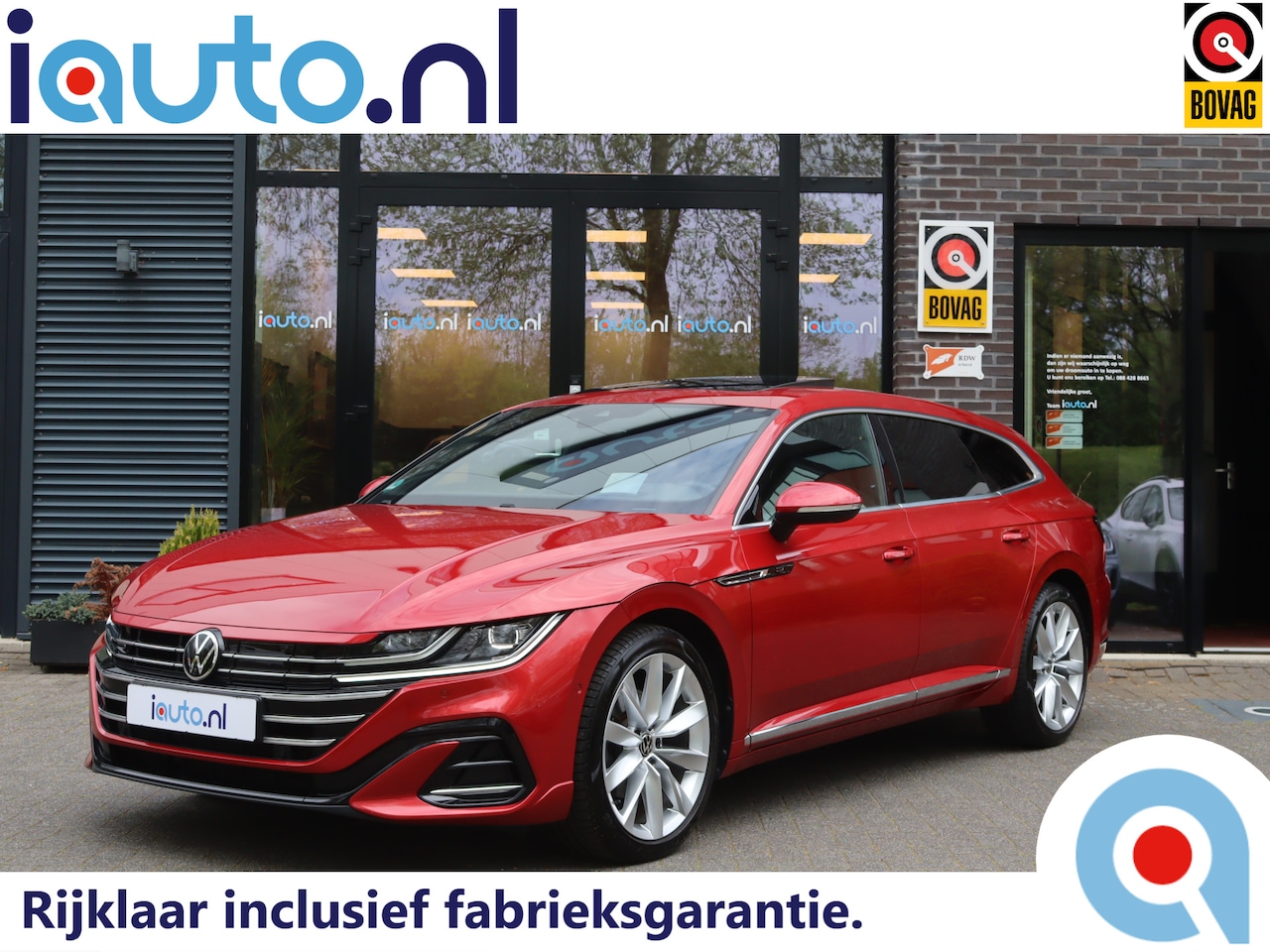 Volkswagen Arteon Shooting Brake - 1.4 TSI eHybrid R-Line Pano/IQ.Light/360/Navi Pro/Head-up/Keyless/Elek. lederen R Sportsto - AutoWereld.nl
