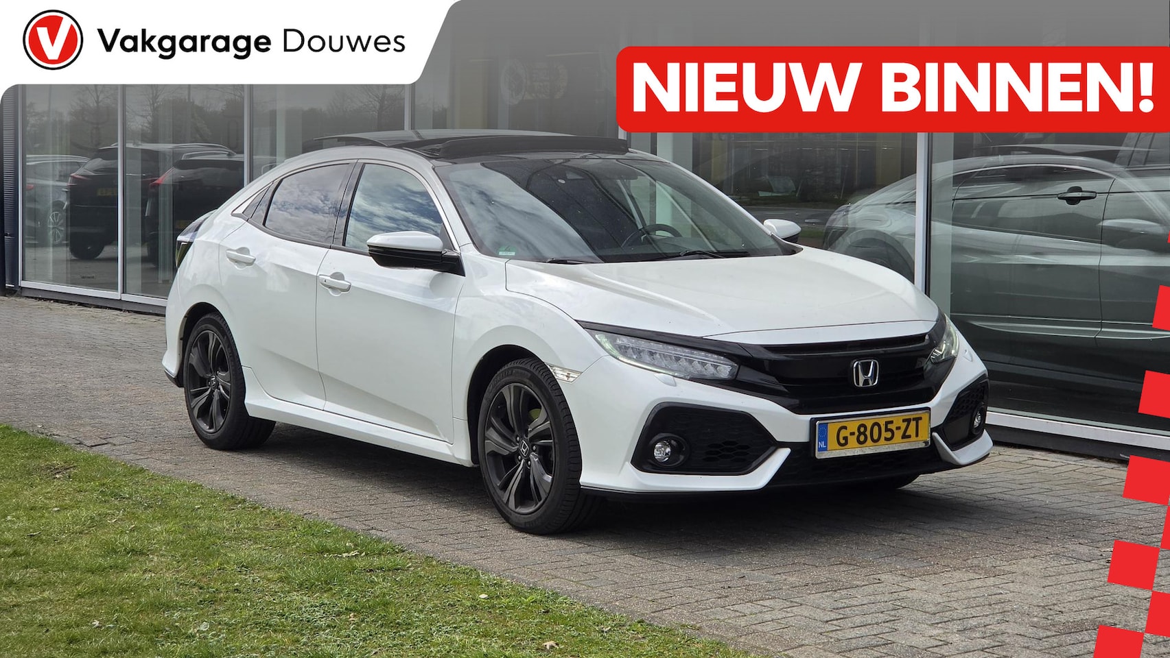 Honda Civic - 1.0 i-VTEC Executive | NAP | Pano | Cruise | Navigatie | ACC | Keyless | Stoelverwarming | - AutoWereld.nl