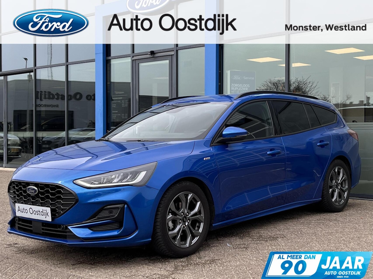 Ford Focus Wagon - 1.0 EcoBoost Hybrid ST Line 155PK Automaat Winterpack Cruise Camera Parkeersensoren Climat - AutoWereld.nl