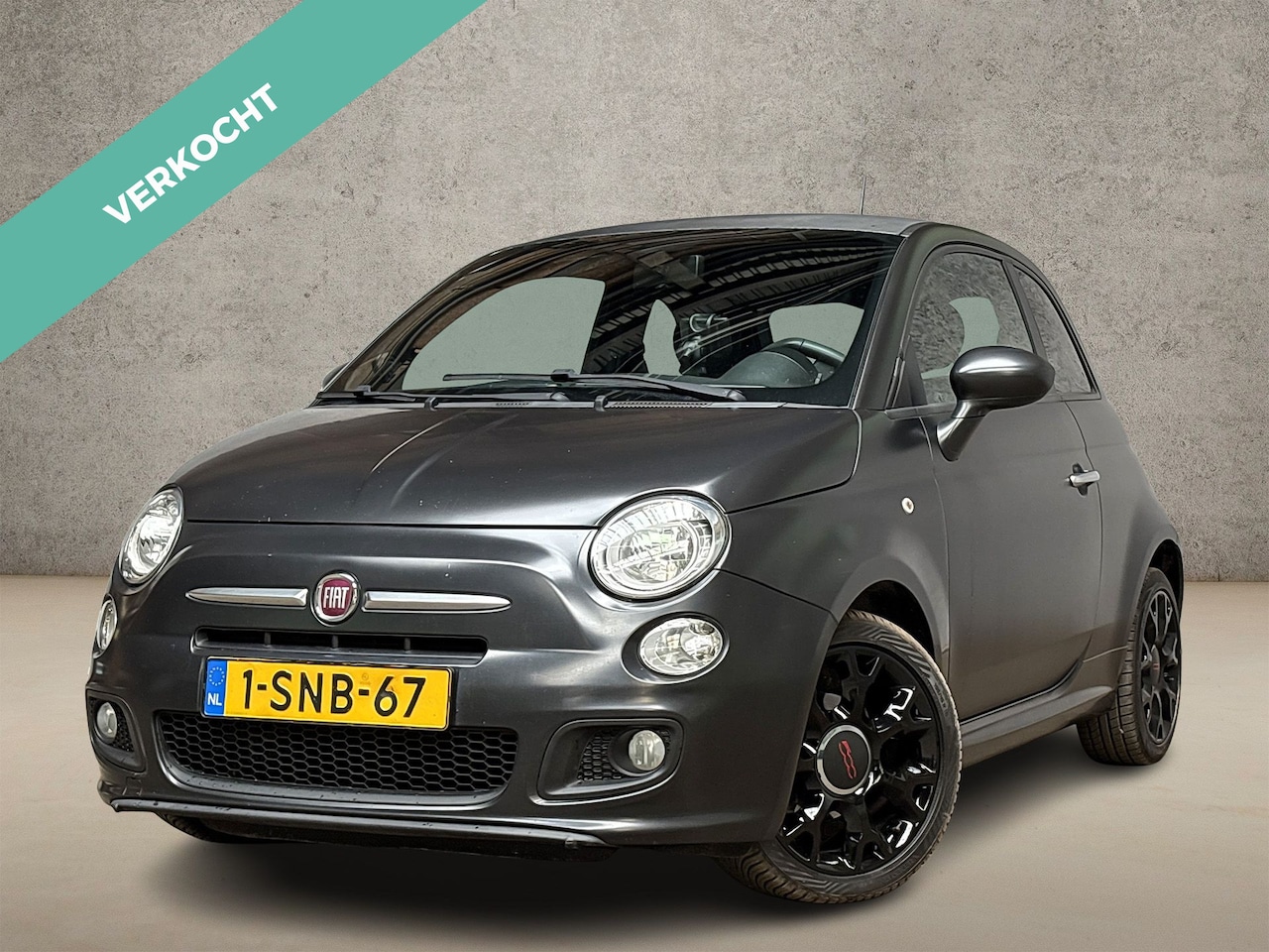 Fiat 500 - 0.9 TwinAir 500S (NAVIGATIE, LM VELGEN, LEDER, SPORTSTOELEN, GETINT GLAS, ZWART HEMEL, NIE - AutoWereld.nl