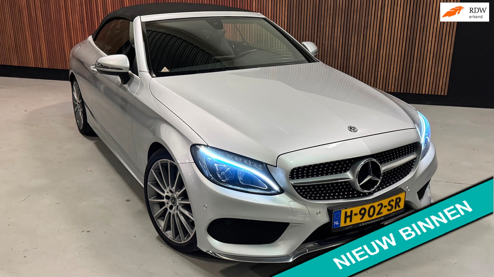 Mercedes-Benz C-klasse Cabrio - 180 AMG CABRIO 2018 LED CAMERA NAVI GARANTIE - AutoWereld.nl