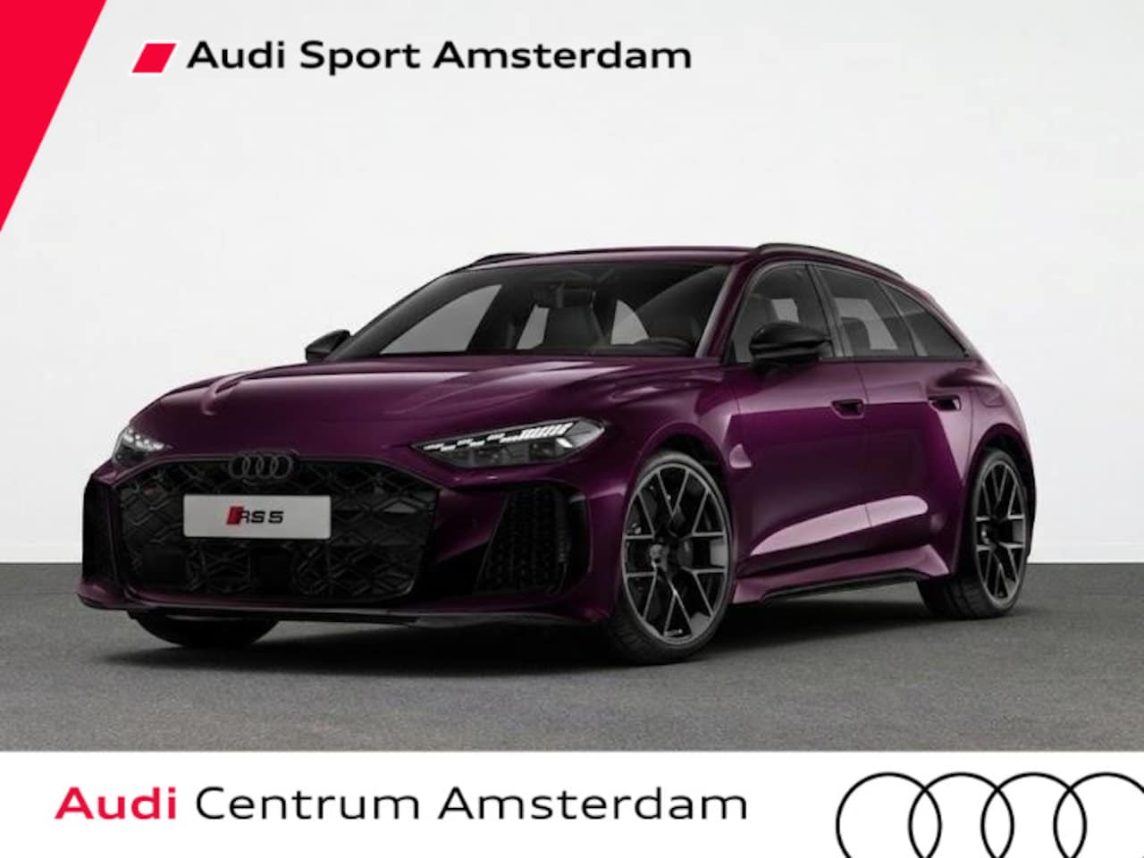 Audi RS5 - Avant e-hybrid 470 kW / 639 pk | Audi Sportpakket | Amethyst Porsche kleur | Panorama-glas - AutoWereld.nl