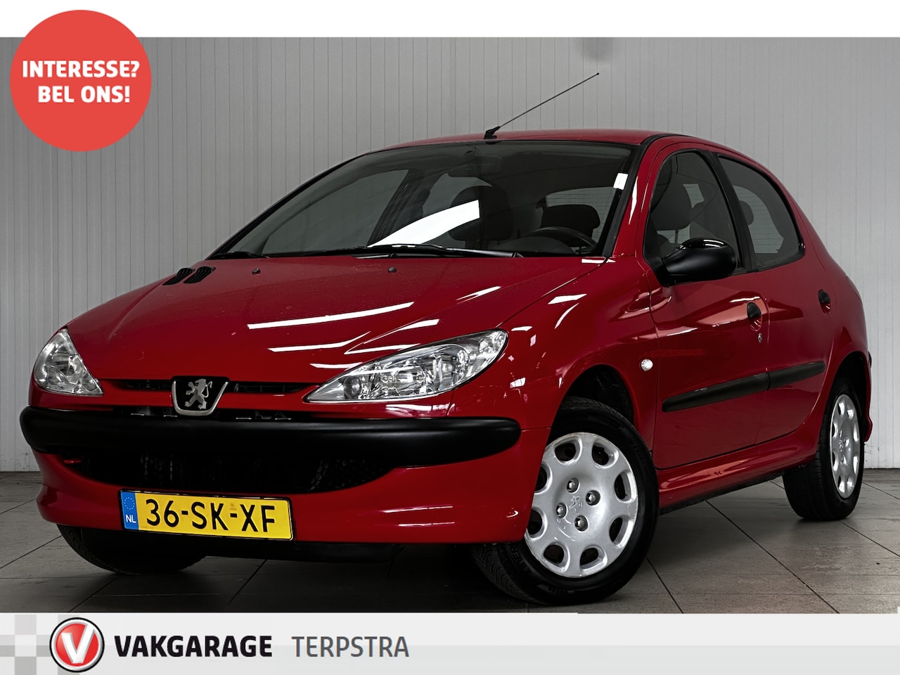 Peugeot 206 - 1.4 One-line/ D-Riem Verv. 140000KM!/ Radio-CD/ Elek.Pakket/ Stuurbekr/ Airbags. - AutoWereld.nl