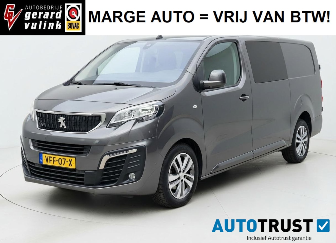 Peugeot Expert - 2.0 BlueHDI 120 Long Premium DC MARGE TREKHAAK - AutoWereld.nl